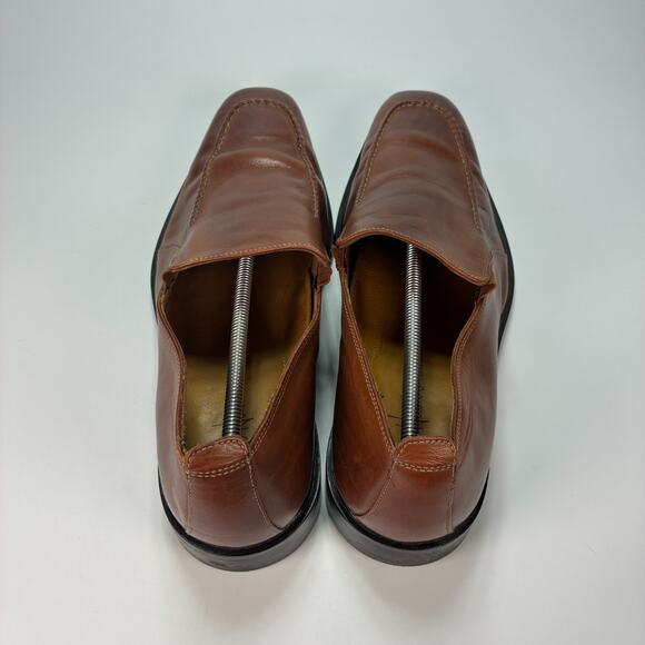 Cole Haan Brown Leather Slip On Loafers Low Top Dress Shoes Men's Size 14M - Picture 6 of 11